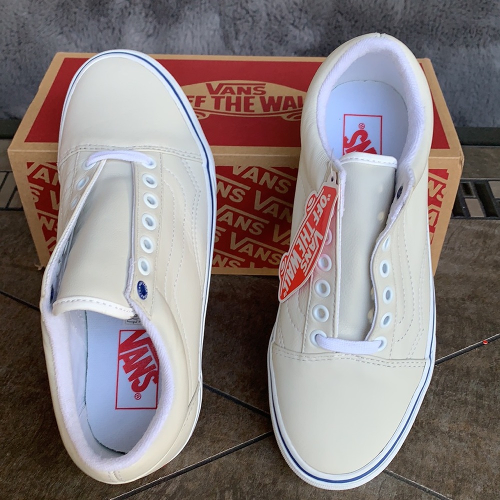 VANS OLD SKOOL BUTTER LEATHER True White/WMNS - Picture 2 of 16